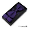 Pajarita para hombre, gemelos de bolsillo, 3 piezas, caja de regalo, traje de boda, accesorios para traje, pajarita roja en stock