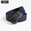Cinto de Lona Masculino com Fivela Automática para Exterior, Cinto de Nylon Espessado Resistente ao Desgaste, Cinto Casual Durável para Calças Masculinas que Combina com Tudo
