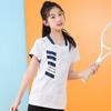 Nuevo traje de bádminton para mujer, traje de tablero ligero para hombre, traje deportivo para niños, traje de entrenamiento de secado rápido de manga corta, estampado corporal de equipo con número