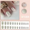 Bestseller transfronteiriço: Estilo europeu e americano, fresco e simples, pontas de unha com glitter brilhante, doce e sofisticado, unhas postiças da moda e elegantes