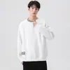 Suéter talla grande para hombre Primavera y Otoño 2024 Nuevo Talla Grande Gordo Plus Suelto Hombre Gordo Marca Chao Base Casual Camiseta de Manga Larga