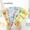Día Hermoso Pegatinas para Mascotas Serie Grabadora de Vida Romántica Tema de Viaje Set de Decoración para Diario de 3 Piezas