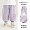 Calça Esportiva Infantil Kaka Panda Calças de Outono para Meninas Roupas Casuais Longas de Outono para Crianças Calças de Bebê para Primavera e Outono Tendência