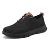 2025 Novos Sapatos Casuais Masculinos Leves de Renda com Cadarço Transfronteiriços Respiráveis Fly-Knit Tamanho Grande Mocassins Masculinos