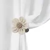 Presilhas de Cortina de Flor, Amarrilhos de Cortina de Gaze Sem Furos, Decorações Criativas de Flor de Tecido, Suportes de Cortina para Quarto e Sala de Estar