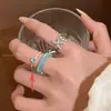 Anillo Abierto de Perla Barroca Francesa Diseño de Nicho para Mujer Anillo Apilable para Dedo Índice Anillo Pulsera de Lujo Ligero de Gama Alta