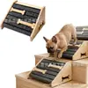 Escada de Escalada para Pets em Forma de Osso, Rampa de Madeira para Cães Idosos, Escadas de Madeira Antiderrapantes para Cães, Rampa de Cama de Madeira para Cães