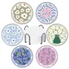 Fábrica de atacado transfronteiriço explosões mármore redondo cerâmica porta-copos ornamentos cortiça absorvente antiderrapante jogo americano pode ser formulado
