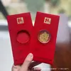 Adesivos de Telefone de Ouro Puro 999 para o Festival da Primavera, Artesanato em Metal de Envelope Vermelho de Alta Qualidade, Presentes para Reunião Anual