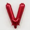Globos de Papel de Aluminio con Letras y Números Rojos de 16 pulgadas Decoración para Primer Cumpleaños Boda Globos de Papel de Aluminio Venta al por Mayor