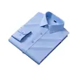 Camisa de manga larga sin planchar, ropa de trabajo unisex, atuendo formal de negocios, camisa blanca para profesionales, ropa de trabajo blanca profesional del mismo estilo
