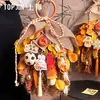 Festival do Meio Outono Jin Shang Lua Cheia Outono Dourado Buquê Portátil Pendente de Porta DIY Parede de Orelha Dourada de Mil Camadas Pendente de Presente Materiais de Arte Floral