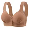 Novo Sutiã Plus Size de Abertura Frontal com Argolas Não Magnéticas, Fino, Respirável, Confortável, Costas Bonitas Levanta Seios, Fechamento Lateral para Mulheres
