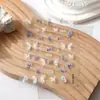 Arte de Uñas Rosa Delgado Resistente Pegatina de Uñas Joyería Flor Rosa y Mariposa