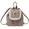 Bolso Mochila de Felpa Simple Oblicuo Coreano Japonés Moda para Mujer de Hombro Único Nuevo Cruzado Viaje Otoño 2026 Versátil Casual