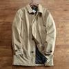 Artículos de Calidad Premium 89 Euros Resistente al Agua y a los Desgarros Otoño/Invierno Estilo Japonés Acolchado Cálido Gabardina Larga Media para Hombre