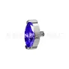 Pendientes de Labio de Titanio F136 Marquise Circonita Implantados con Aleación de Titanio G23 Joyería con Rosca Interna Studs para Hélice Auricular