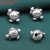 Acessórios de prata esterlina 99 pauzinhos de epóxi de prata pura Contas de caqui acessórios retro 3D prata dura auspiciosa nuvem barril contas DIY material