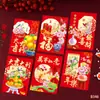 2027 Año de la Oveja Nuevo Creativo 3D Dibujos Animados Oveja Zodiaco Sobre Rojo para Año Nuevo Al por Mayor