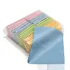 Paño Limpiador de Gafas Opp Empaquetado Individualmente, Gama Completa de Toallitas de Microfibra Cepillada Multicolor, 2000 Piezas con Envío Gratis