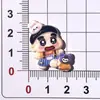 Accesorios y decoraciones de resina DIY lindos de dibujos animados de Shin-chan, pasadores para el cabello hechos a mano con pegamento de crema, fundas para teléfono, decoraciones para hebillas de zapatos