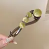 Presilha Torcida de Pérolas Vintage Estilo Francês, Grampo de Cabelo Exquisito de Alta Qualidade, Presilha para Parte de Trás da Cabeça, Presilha Bico de Pato, Acessório de Cabelo para Mulheres