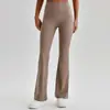 Pantalones de Pierna Ancha Acampanados Estilo Europeo y Americano, Ajustados, Sensación de Segunda Piel, Pantalones de Yoga Levanta Glúteos para Mujer, de Cintura Alta, Ligeramente Acampanados, Pantalones Deportivos Casuales al por Mayor