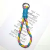 Huayang color nuevo creativo diagonal cuerda larga mini cordón de cambio bolsa de almacenamiento para llavero de teléfono móvil colgante de cordón