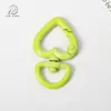 Chaveiro Pingente Fivela Universal Coração de Liga Colorido Acessórios DIY Pingente Cor de Doce Fivela de Mola Pingente de Bolsa
