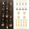 50 Piezas de Anillos para Cabello Dreadlock Estilo Primavera y Verano, Nuevos Productos Transfronterizos en Aliexpress y Amazon, Ligas para el Cabello Estilo Vacaciones con Conchas, Mariposas y Perlas