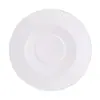 Plato Plano con Relieve Estilo Europeo, Plato Hondo, Plato de Cerámica Blanco Puro, Plato para Bistec Estilo Occidental de Hotel, Plato para Servir, Vajilla para Mesa de Café