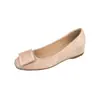 Zapatos Planos Elegantes de Charol con Hebilla Cuadrada, Suela Suave, Versátiles, para Aumentar la Altura, de Punta Cuadrada, sin Cordones, para el Otoño de 2026, para Mujer