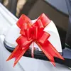 Directo de fábrica flor grande de tirar a mano festiva boda moño manija de coche de boda flor de tirar decoración de regalo flor de corbata