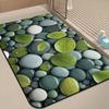Alfombrilla de Piso de Barro Diatómico tipo Piedra para Inodoro, Baño, Cocina, Felpudo Absorbente de Agua Secado Rápido, Felpudo Antideslizante para Baño