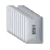 Protetor de cartão RFID anti-desmagnetização folha para cartão de crédito bancário anti-roubo escova folha de alumínio protetor de cartão de identificação leitura alta frequência