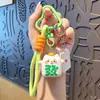 Llavero original de resina de mahjong con mascota linda para mujer, accesorio para teléfono y bolso, adorable llavero de mahjong de dibujos animados para llaves de coche