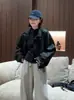 Jaqueta estilo coreano com gola alta para mulheres, novo modelo outono 2026, muito estilosa e emagrece, jaqueta casual para baixinhas