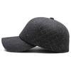 Chapéu masculino de meia-idade e idosos, boné para outono e inverno, inverno inverno, pai de meia-idade, avô, quente, boné de beisebol de algodão