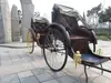 Bicitaxi Antiguo de Tres Ruedas para Dos Personas, Bicitaxi Tradicional de Shanghái para Bodas y Turismo, Rojo