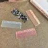 Novo Pente de Acetato Coreano Simples Retrô Textura de Mármore Pente para Cabelo Estampa de Leopardo Pente para Cabelo para Mulheres Transfronteiriço