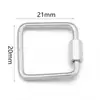 Hebilla de Conexión de Acero Inoxidable Corazón Pequeño Estrella de Cinco Puntas Ovalada Rectangular Galvanizado Conservante del Color Accesorios para Pulsera Collar DIY