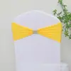 Funda para silla sin nudos, termoadhesiva, con lazo de flores y pedrería, con banda elástica y pedrería, ideal para bodas, eventos y comercio exterior.