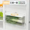 Caja de Almacenamiento Doméstica para Cocina para Cebolletas, Jengibre y Ajo, Organizador para Puerta Lateral de Refrigerador, Previene la Transferencia de Olores, Apilable, para Cebolletas y Cilantro