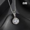 Qingxing grau AAA cristal de zircão incrustado colar pingente geométrico europeu e americano qualidade pingente de fábrica pingente direto