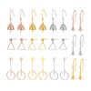 Aretes de Perlas de Plata Esterlina S925 Accesorios Estilo Japonés y Coreano DIY Aretes de Borla Material Gancho para la Oreja Aretes Soporte Vacío