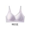 Tirantes Finos con Letras Contrastantes con Brillo Íntimos Sin Costuras para Mujeres con Busto Pequeño Sostén Fino Push-Up de Gel Levanta Busto Antiflacidez