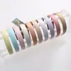 Diadema Coreana de Satén Ancha de 2.5cm Macarrón Color Puro Elegante Banda para el Cabello Pinza para el Cabello de Tela Todo Incluido con Ala Ancha Adorno para el Cabello