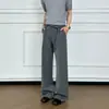 Pantalones Rectos Adelgazantes con Caída para Hombre, Temporada Otoño/Invierno, Estilo de Alta Gama, Pantalones Largos Casuales, Pantalones Anchos Versátiles