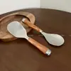 Cuchara para Arroz de Acero Inoxidable 304, Pala para Arroz Antiadherente, Cuchara para Servir Arroz de Grado Alimenticio, Cuchara para Arroz Antiadherente para Uso Doméstico
