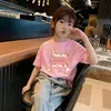 Camiseta de Manga Corta 100% Algodón Puro para Niños Ropa de Verano 2026 Nuevo Estilo Camisas de Media Manga para Niñas Pequeñas y Medianas Ropa para Niños Camisetas para Bebés